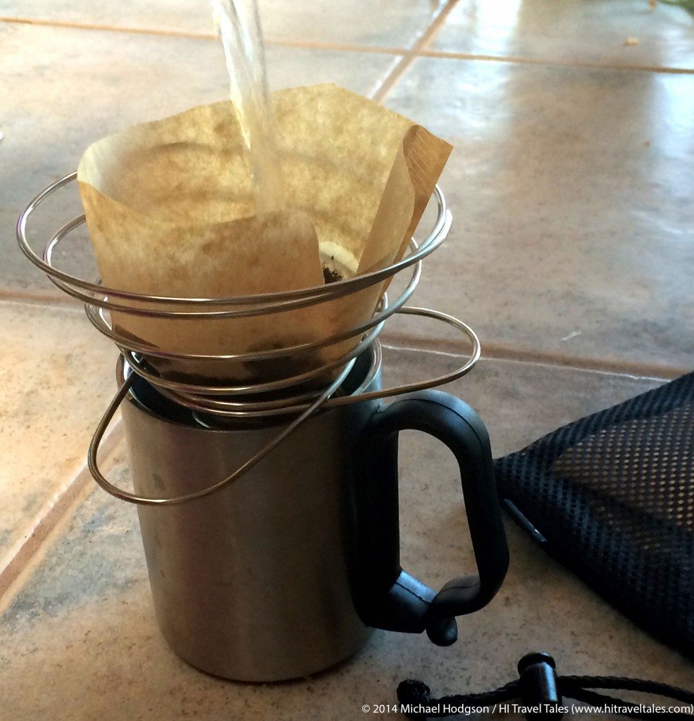 Soto Helix Coffee Cone Brewing Coffee