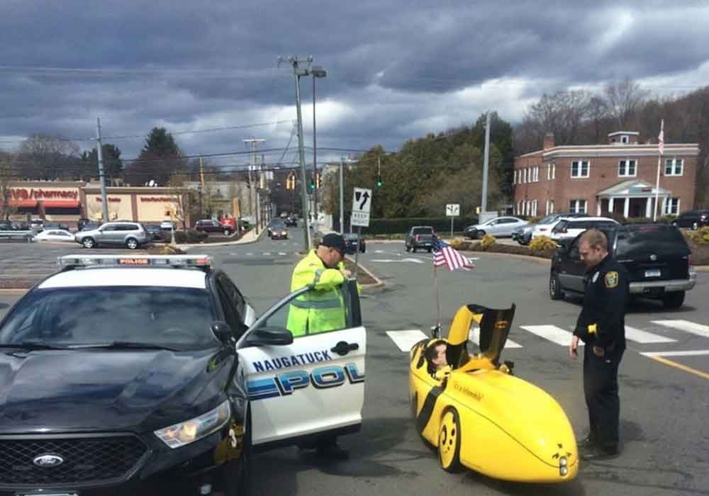 My traveling blues a life on the road finds joy in seeing a banana car pulled over by the police.