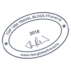 Top 1000 Travel Blogs 2018 Award Badge